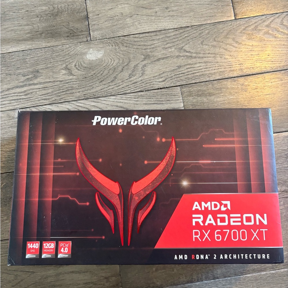 PowerColor AMD Radeon RX 6700 XT Graphics Card in Red and Black